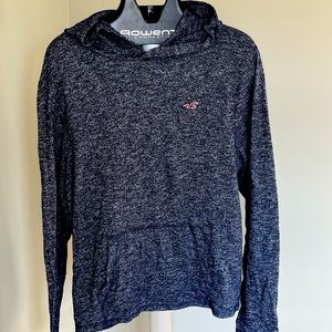 Men’s Hollister brand lightweight hoody - XL, navy blue heather
